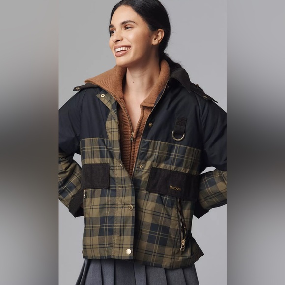 Barbour Elaine Showerproof Jacket Women’s Size 4 UK 8 Brand New - Picture 2 of 10